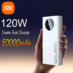 Xiaomi 120W 50000mAh Power Bank ad alta capacità caricabatteria portatile Powerbank a ricarica rapida per iPhone Samsung Huawei 2024nuovo