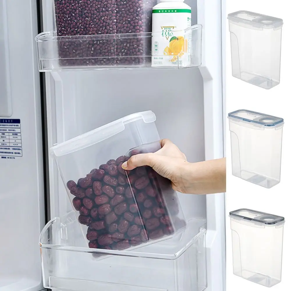 

Plastic Cereal Storage Container Transparent Airtight Grain Storage Tank Sealed Insect Proof Rice Dispenser Bucket Home