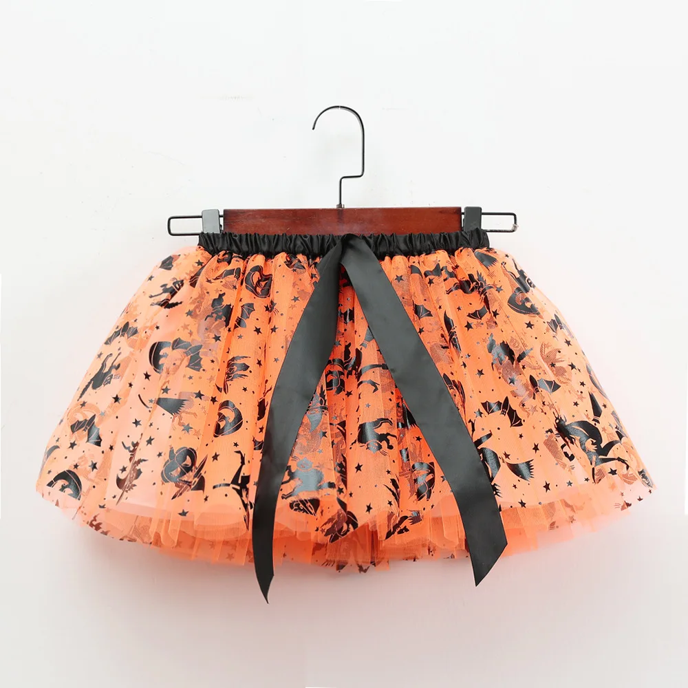 Mädchen Tutu Rock Kinder Ballett Prinzessin Pettis kirt flauschige Tüll Röcke schöne Ballkleid Halloween Kürbis Kinder Kleidung Baby – Detail 36