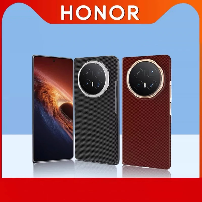 

Original Case For Honor Magic V6 Carbon Fiber Magsafe Charger Cover Ultra Thin Phone Case For Original Honor V6
