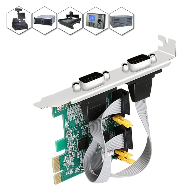 

Gaming adaptive Plug and Play PCI express to serial port card Riser Card Adapter Extender PCIe Converter PCIE Expansion Card