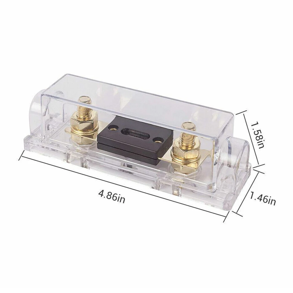 

InLine Fuse Holder with Fuse 6080100A for Fuse Block Gold/Nickel Plated Terminals Protects Against Overcurrent