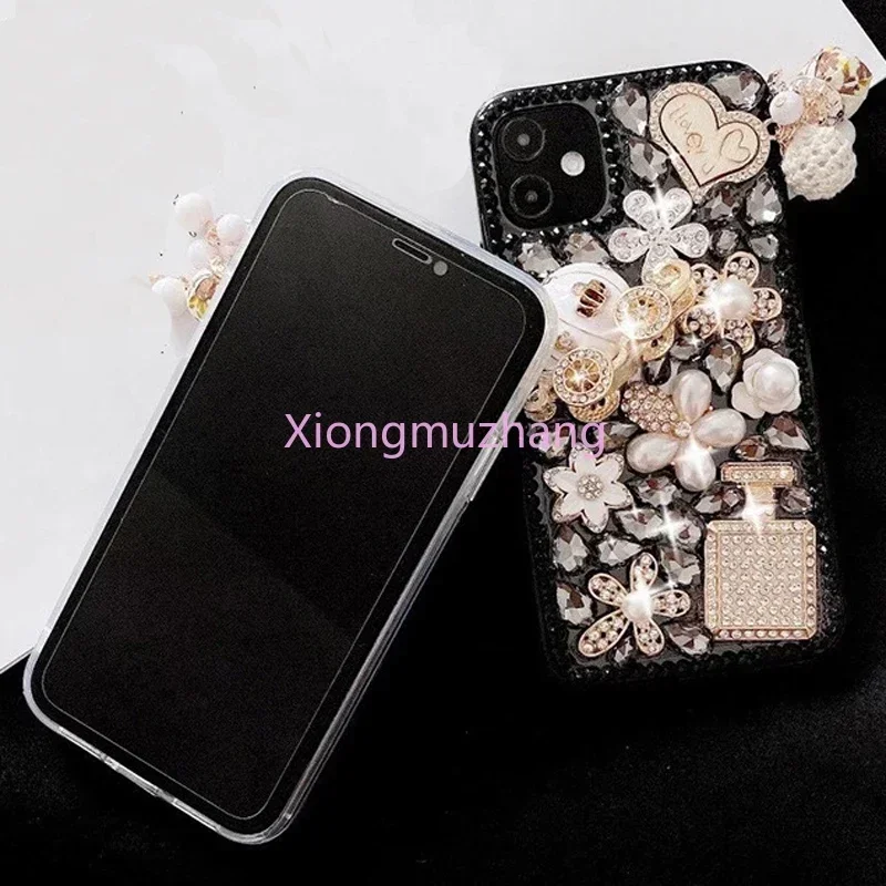 Bling Luxury Rhinestone Diamond Case for OPPO A80 A79 A78 A60 A58 A40 A98 A96 A78 A77 A58 A57 A54 A94 A95 Crystal Custom Cover