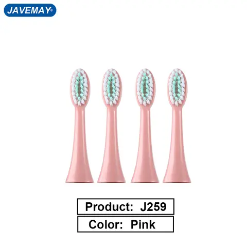 어린이 전동 칫솔 헤드, 부드러운 브러시 헤드 J259, JAVEMAY J259 용 민감한 교체 노즐