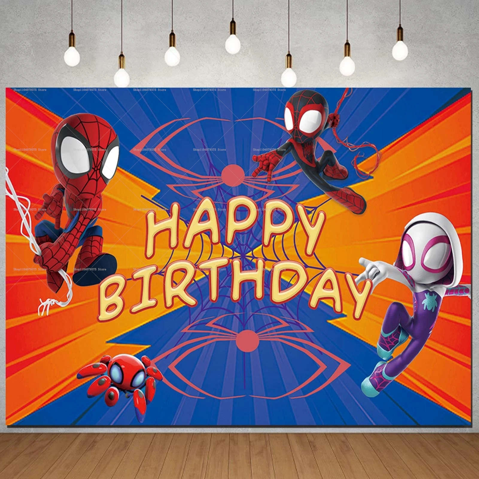 Fondo De Fotografia De Spiderman، Decoración De Cumpleaños Para Niños، Suministros Para Fiestas، Pancarta Para Baby Shower