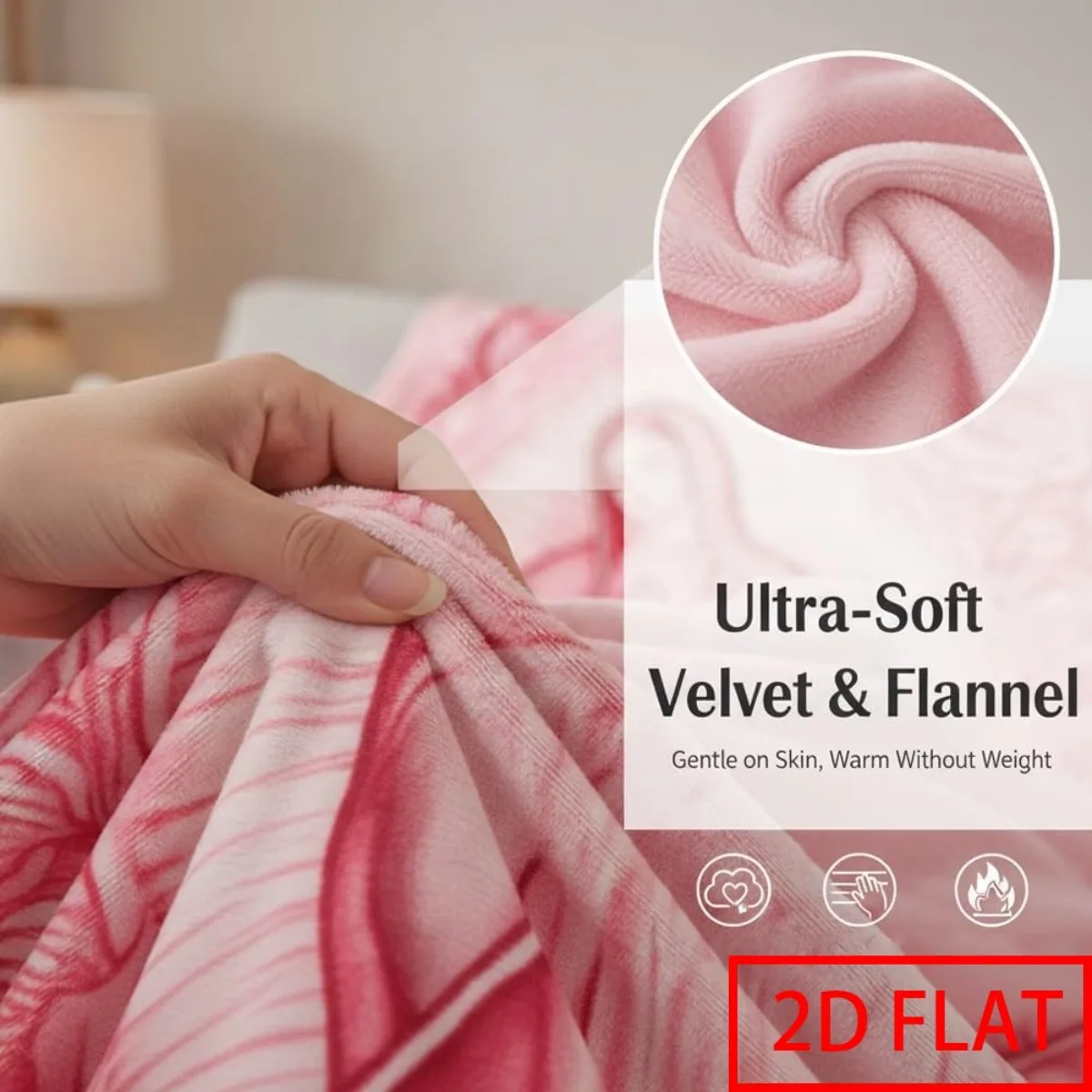 Virgin Mary Flannel Blanket Pink Rose Catholic Religious Prayer Throw Blanket for Sofa Bed Couch Bedroom Living Room Faith Home Decor Church Gift Cozy Nap Blanket Office Travel Christian Bedding Spiritual Gift Inspirational Room Accent Catholic Gift
