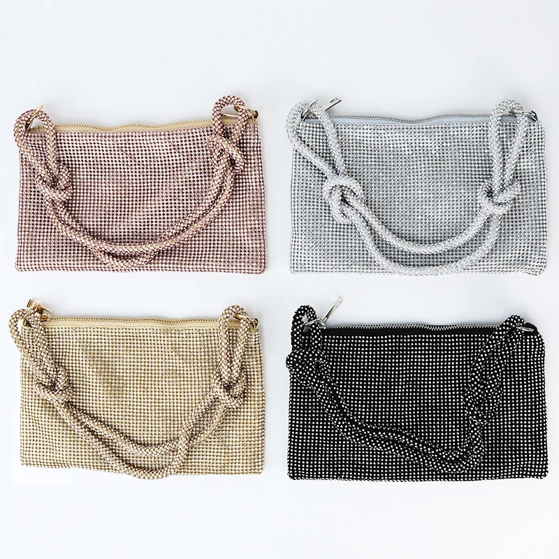 New fashion ladies temperament clutch bag shiny dinner bag Banquet bag can be a shoulder crossbody bag senior formal