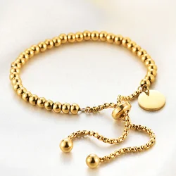 316L Stainless Steel Zircon Beads Heart Shell Bracelet Women's Fashion Trend High Jewelry Accessories SAB785