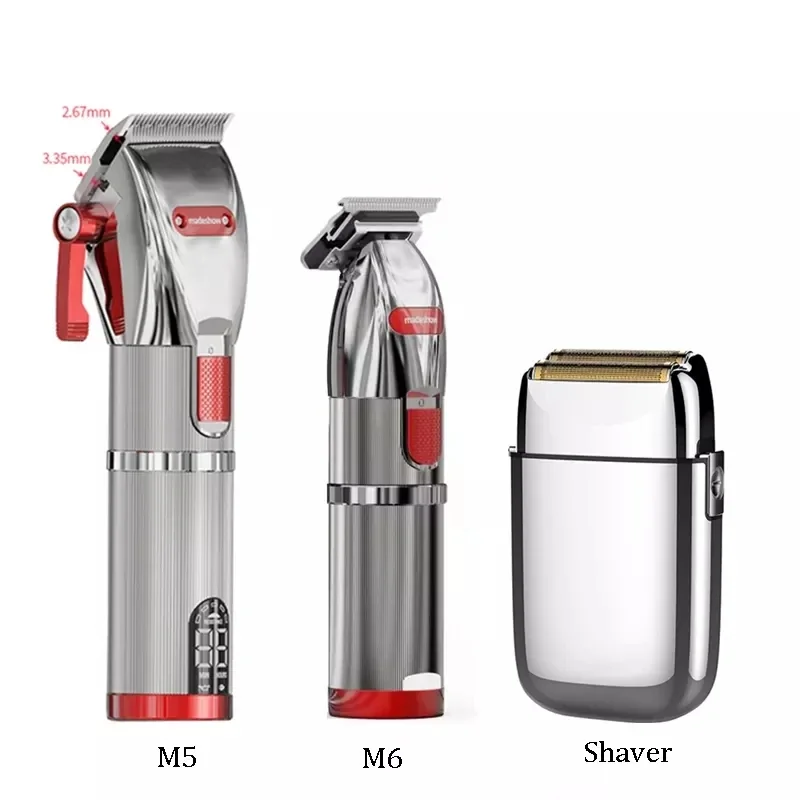 Madeshow M5 Professional Hair Machine Set Mquina De Cortar Cabelo Hair Trimmer Clippers POP Barbers Men Hair Clippers Kit