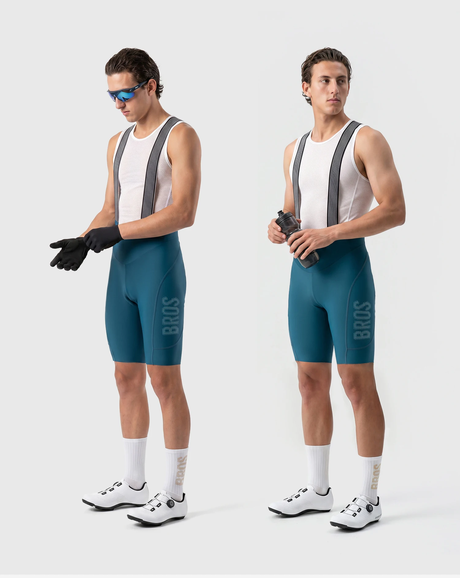 ROCKBROS Herren-Radlerhose, Sommer, 3D-Druck, mit integriertem Polster, antibakterielle, atmungsaktive Fahrrad-Latzhose. – Detail 24