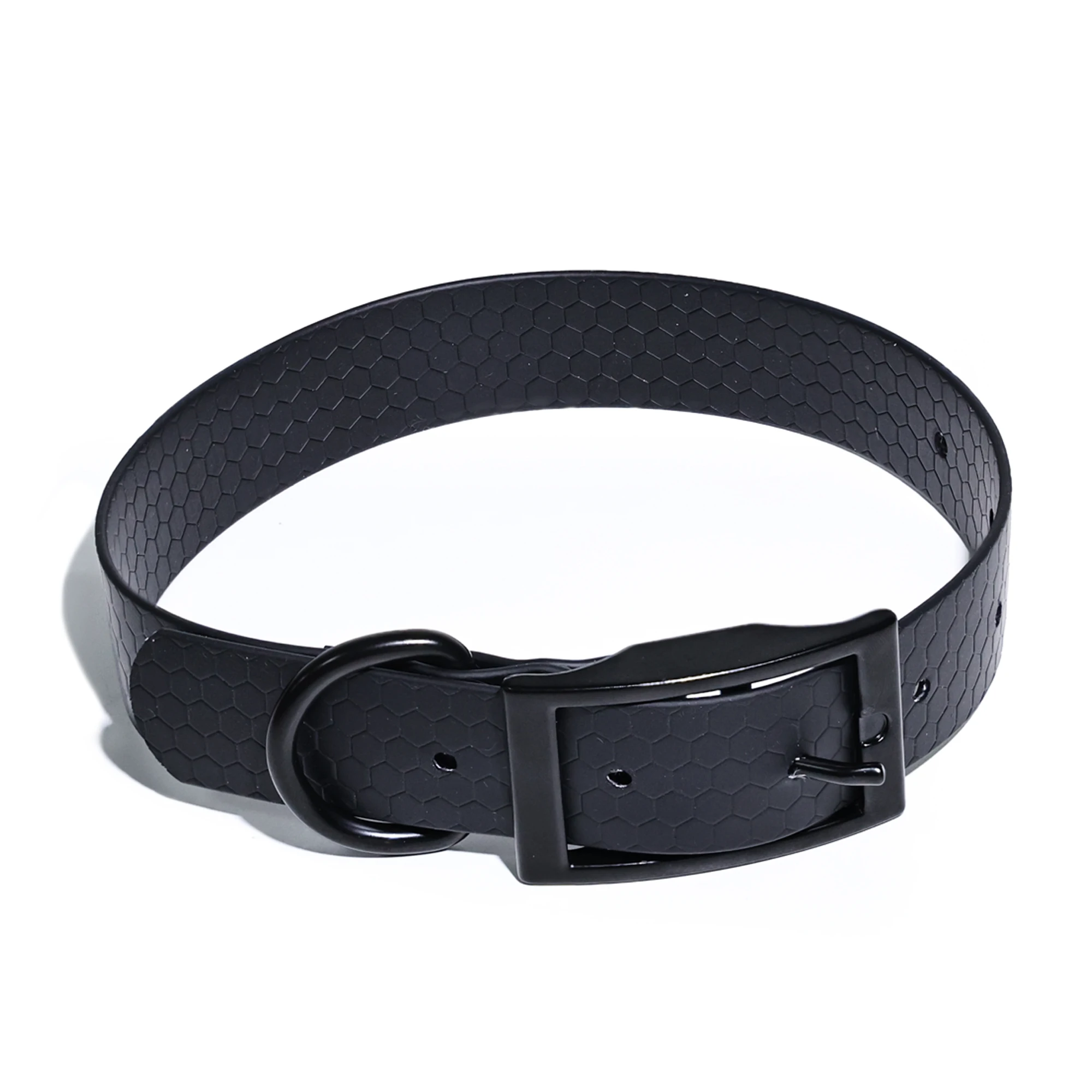 Wasserdichtes PVC-Hundehalsband, Verstellbares Geruchsneutrales Haustierhalsband, Leicht zu Reinigendes Langlebiges Robustes Halsband für Kleine Mittlere und Große Hunde – Detail 8