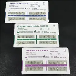 10packs Dental Orthodontic Metal Braces Bracket Mini Roth/MBT/Edgewise 022 Slot Dentist Bracket Dental Metal Bracket
