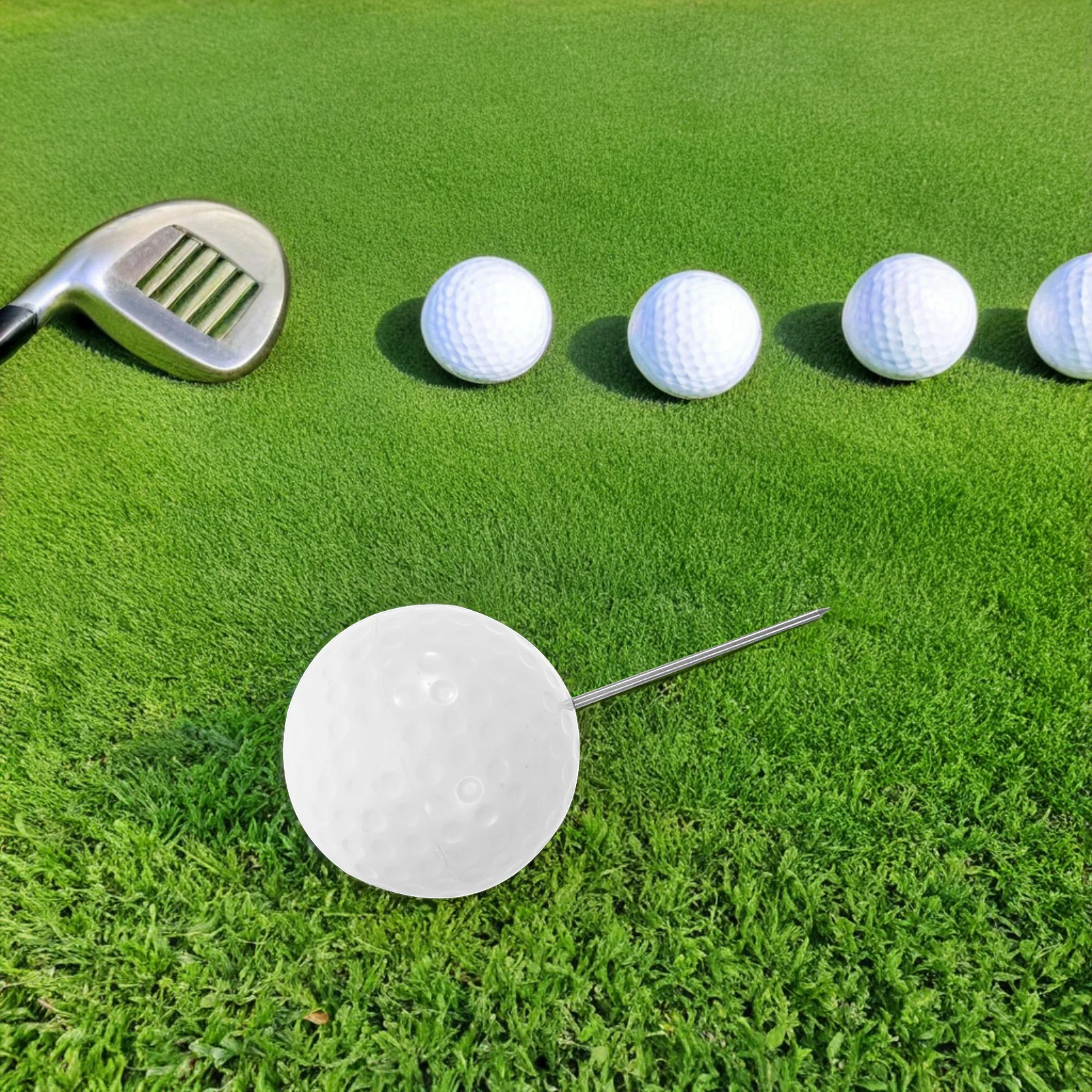 

Golf Ball Position Marker High Precision ABS Plastic Stainless Spike Stable Outdoor Golf Ball Marker Serve Boundary Sports