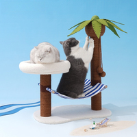 Summer Coconut Island Climbing Frame Coconut Tree Hammock Cat Nest Cat Scratch Post Cat Cat Cat Scratch Board No Chips