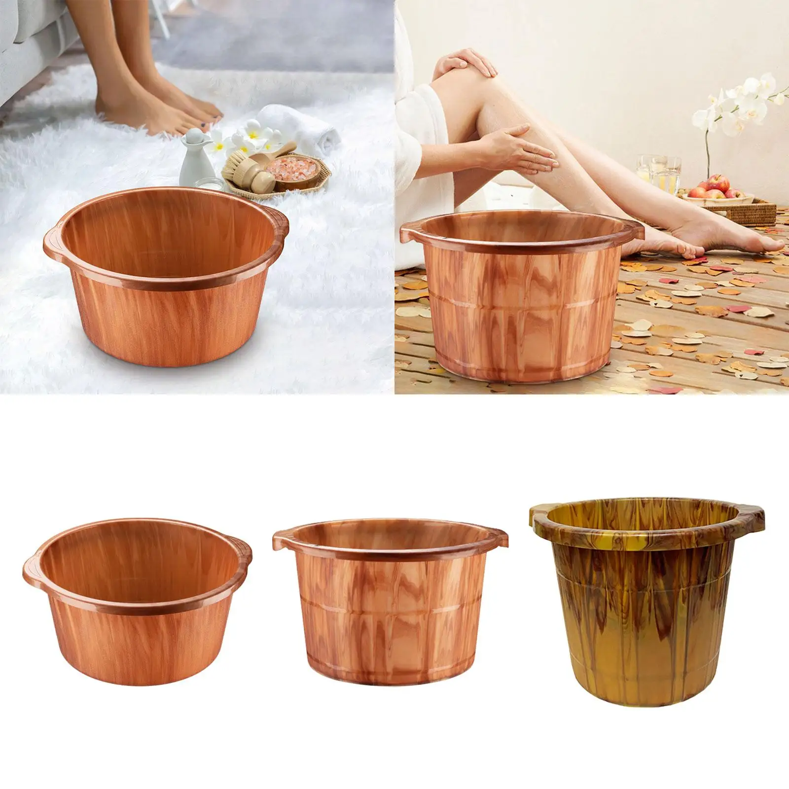 Foot Bath Bucket Home Foot SPA Hot Tub Thickened Foot Tub Foot Bath Barrel Foot Soaking Basin for Soaking Feet Adults Bathroom