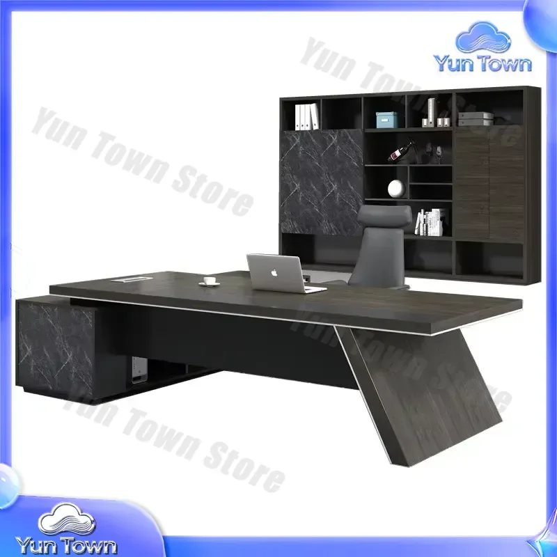 for 2026 contemporary luxury office furniture for manager boss CEO table modern executive computer desk with drawer office