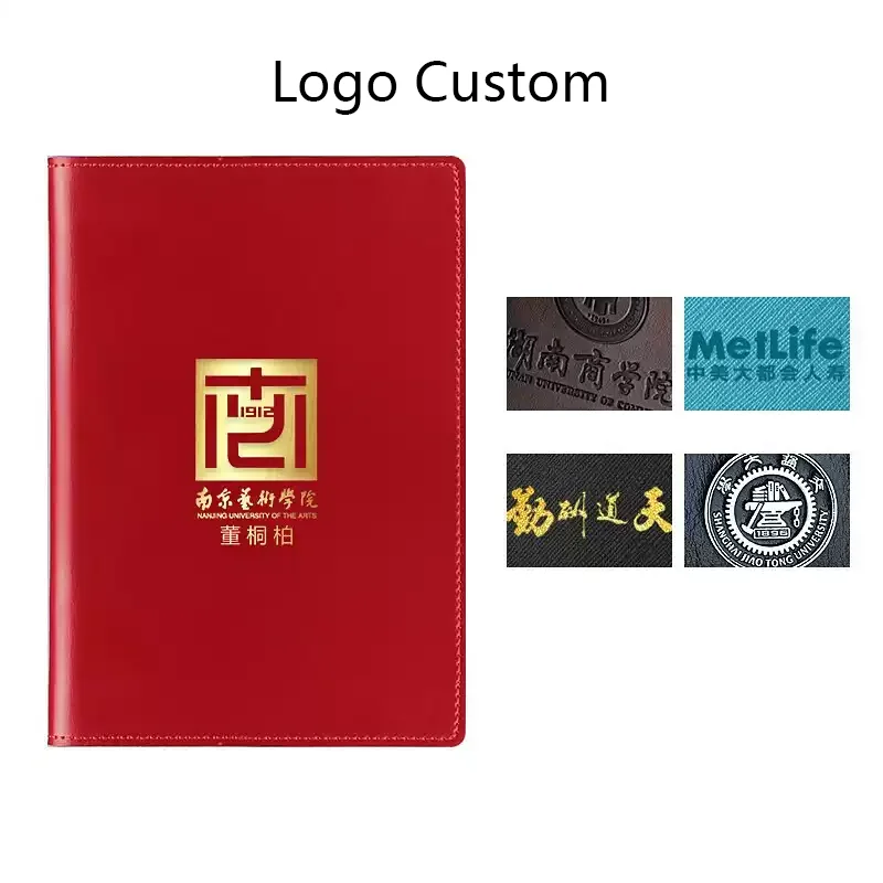 Genuine Leather Lined Pages A5 Notebook Logo Name Customize B5 A6 Sketch Book Diary Journal Student Gift - view 4