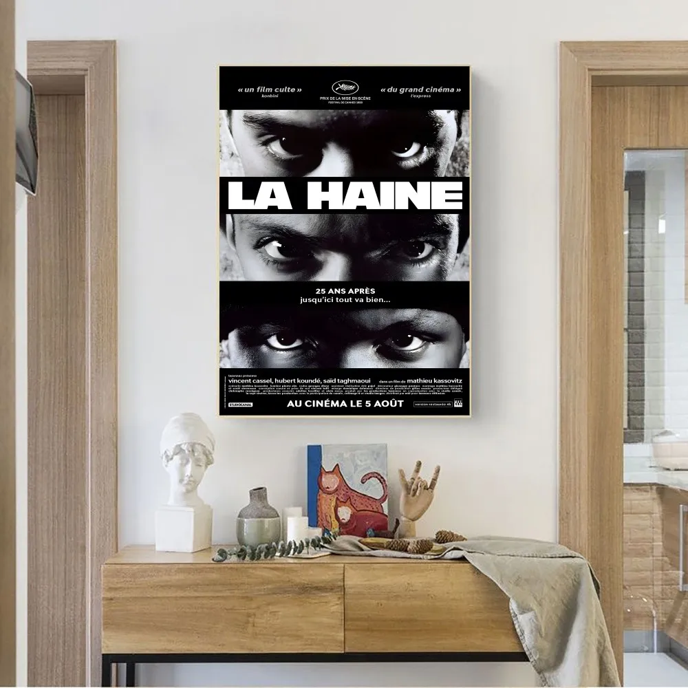 La Haine Movie Poster No Framed Poster Kraft Club Bar Paper Vintage Poster Wall Art Painting Bedroom Study Stickers