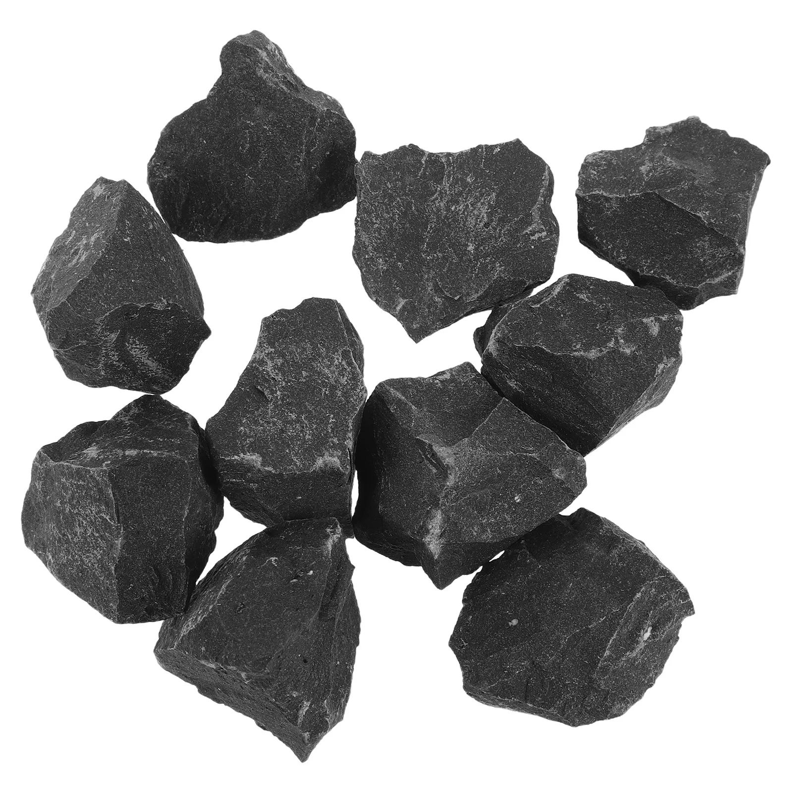 

10Pcs Basalt Sauna Heater Stones 2-2.5cm Natural Volcanic Rocks for Dry Wet Steam Sauna Heat Retention Thermal Shock Resistance