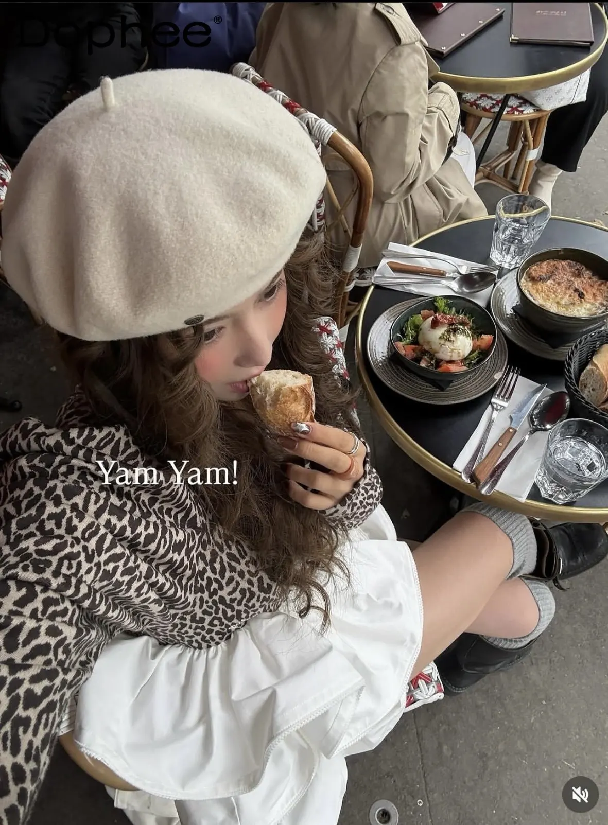 

Japanese Sweet Girl Ruffled Puff Sleeve Leopard Print Top 2026 Spring New Fashion Trendy Casual Versatile Top