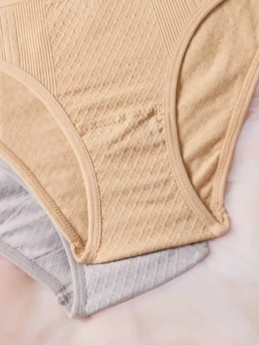 

7 Pieces Women Minimalist Solid Color Briefs Underwear Set