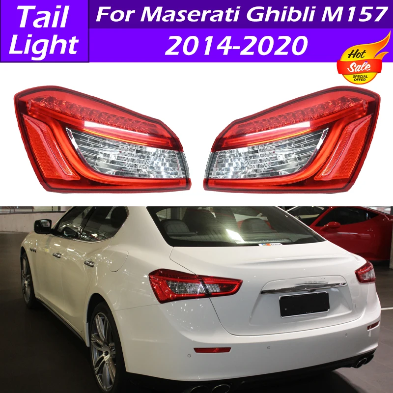 Outer Tail Light For Maserati Ghibli M157 2014-2020 LED Tail Lamp Assembly Brake Lamp Stop Reversing Light 670008481 670008482