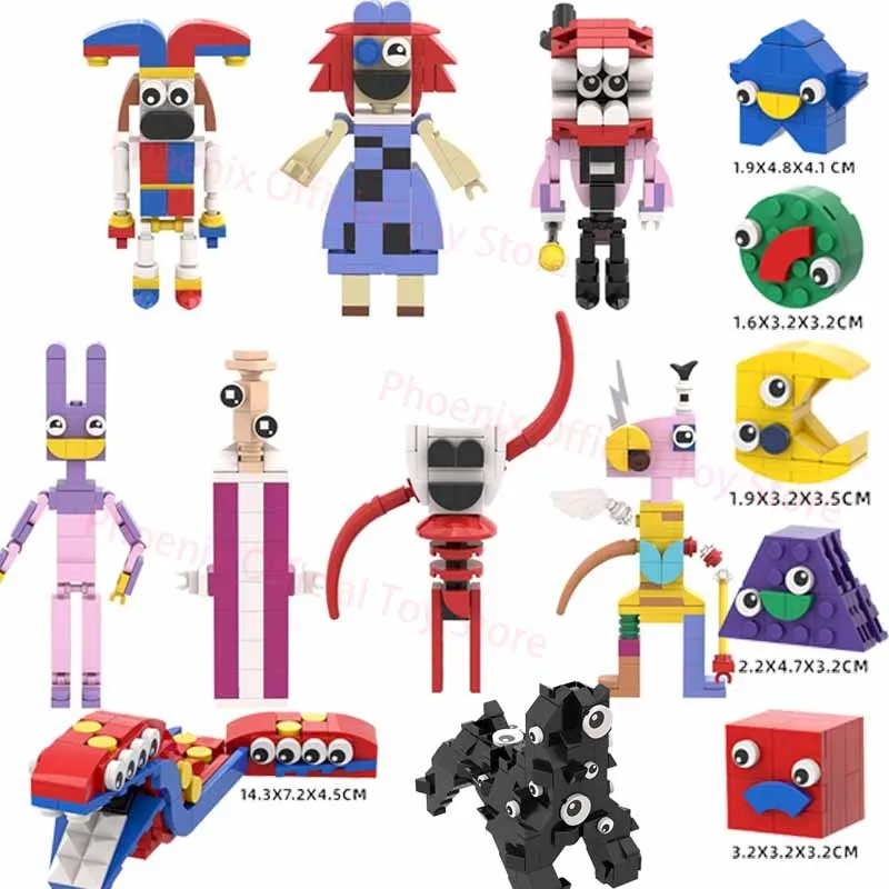 

NEW The Amazing Digital Circus Building Blocks Cartoon Game Digital Circus Jax/gangle/kinger/zooble Bricks Figure Toy Kids Gift