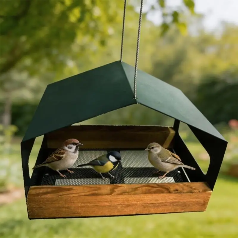Eleganter Vogelschutz für den Außenbereich mit wetterfester Metallkonstruktion zur Garten- und Hofverschönerung D2RD – Detail 10