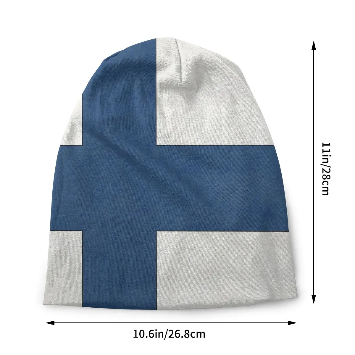 Finland Flag Pattern Retro Aesthetic Warm Hip-hop Street Punk Gothic Hats Streetwear