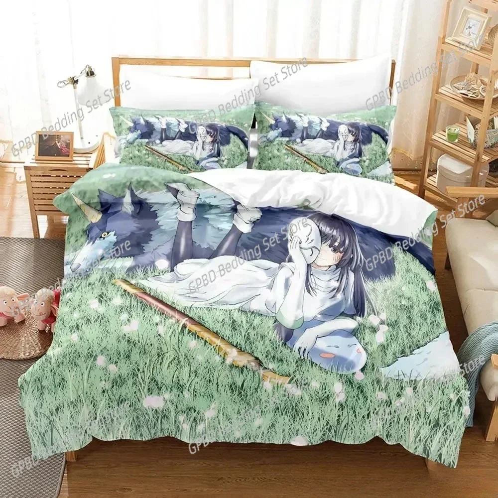 

Luxury New 3D Print Kawaii Rimuru Tempest Bedding Set Single Twin Full Queen King Size Bed Set Adult Kid Duvet cover Sets