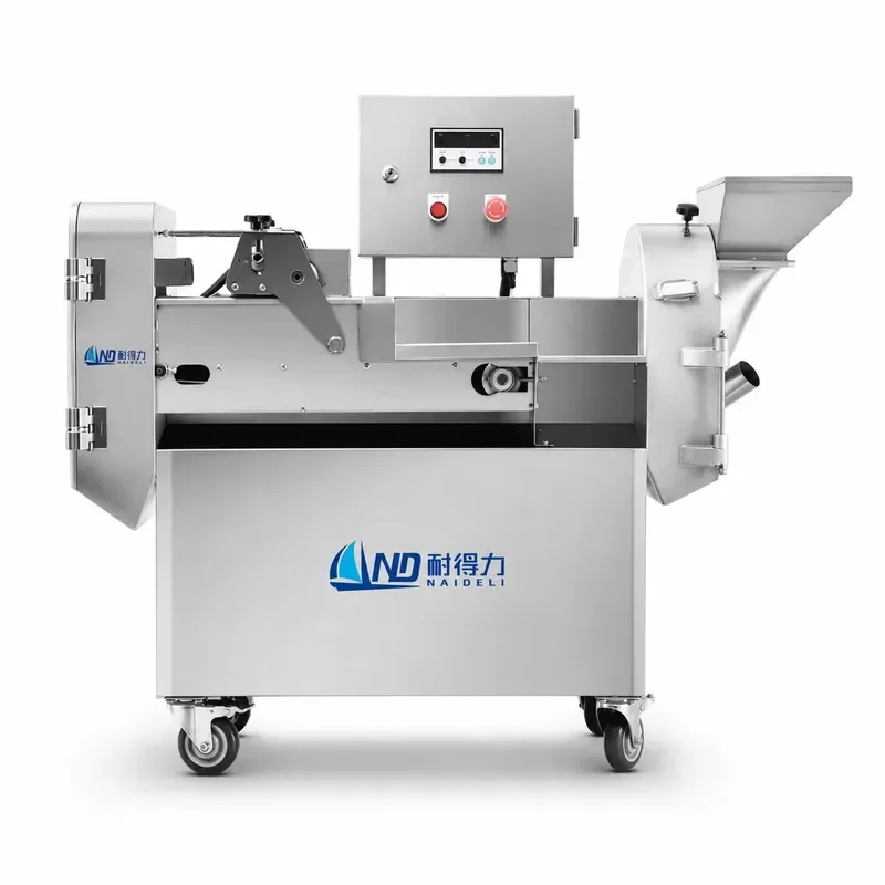 Electric Automatic Double Head Multi Function Vegetable Cutter with SUS304 Stainless Steel for Quick Disassembly