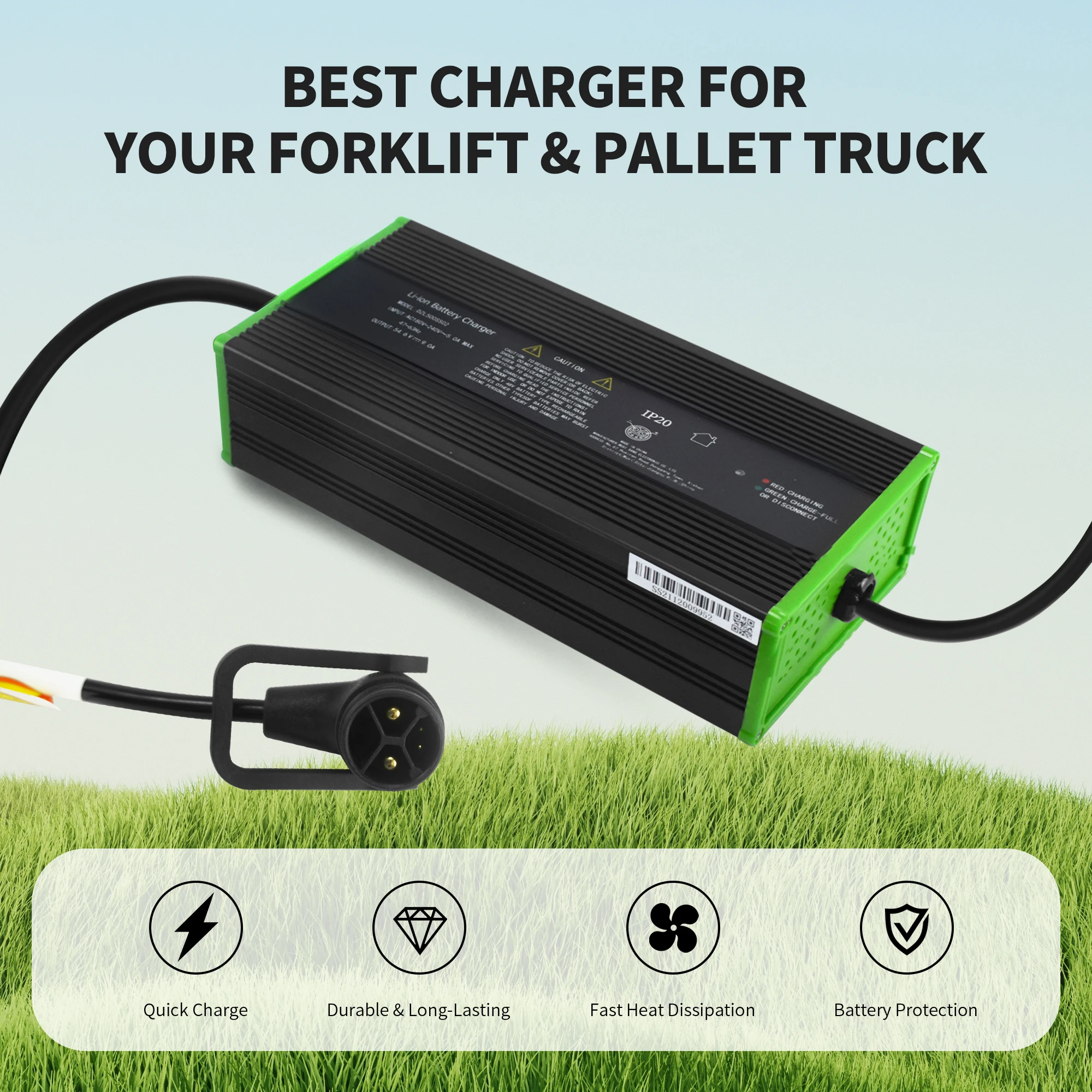 

Зарядное устройство для литиевой батареи 56,4 В 9 А для электрического поддона NOBLELIFT PTE20N