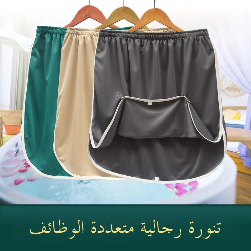 Men's Summer Home Outdoor Care Massage Bath Skirt Sleep Dressing Gown Oil Pushing Skin Care Men's Home Skirt YQ01