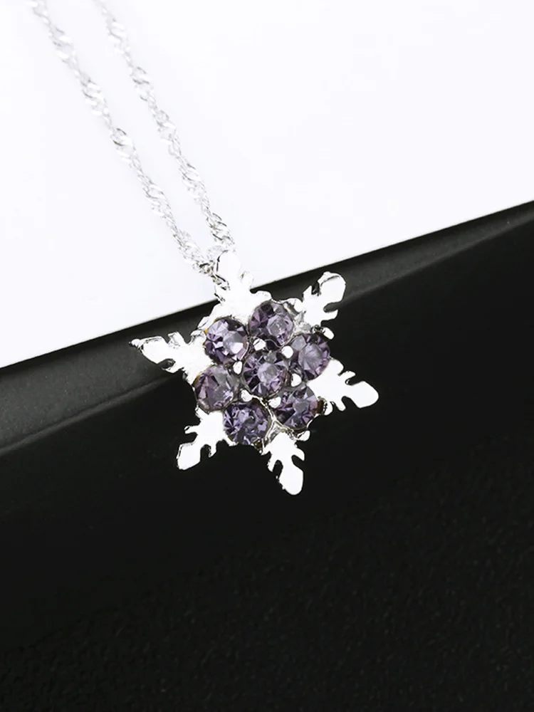 New Colorful Pendant Necklace for Women Fashion Minimalist Chains Party Bridal Gift