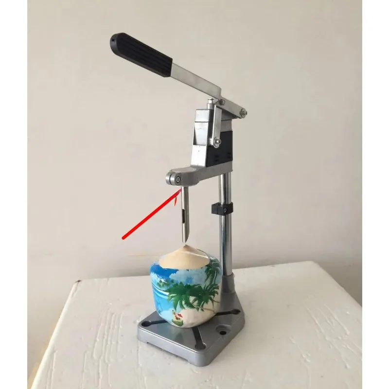 Small Manual Pressure Green Coconut Hole Puncher Keypunch Machine/Hand Press Tender Coconut Straw Hole Opener For Drinking