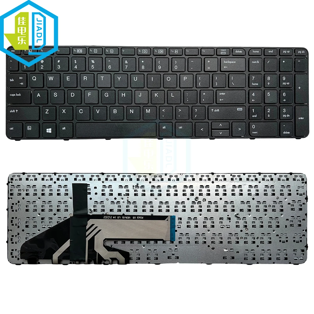 SP IT الولايات المتحدة الإسبانية الإيطالية الإنجليزية الخلفية لوحة المفاتيح ل HP PROBOOK 450 G3 455 G3 470 G3 لوحة مفاتيح الكمبيوتر المحمول مع الإطار استبدال