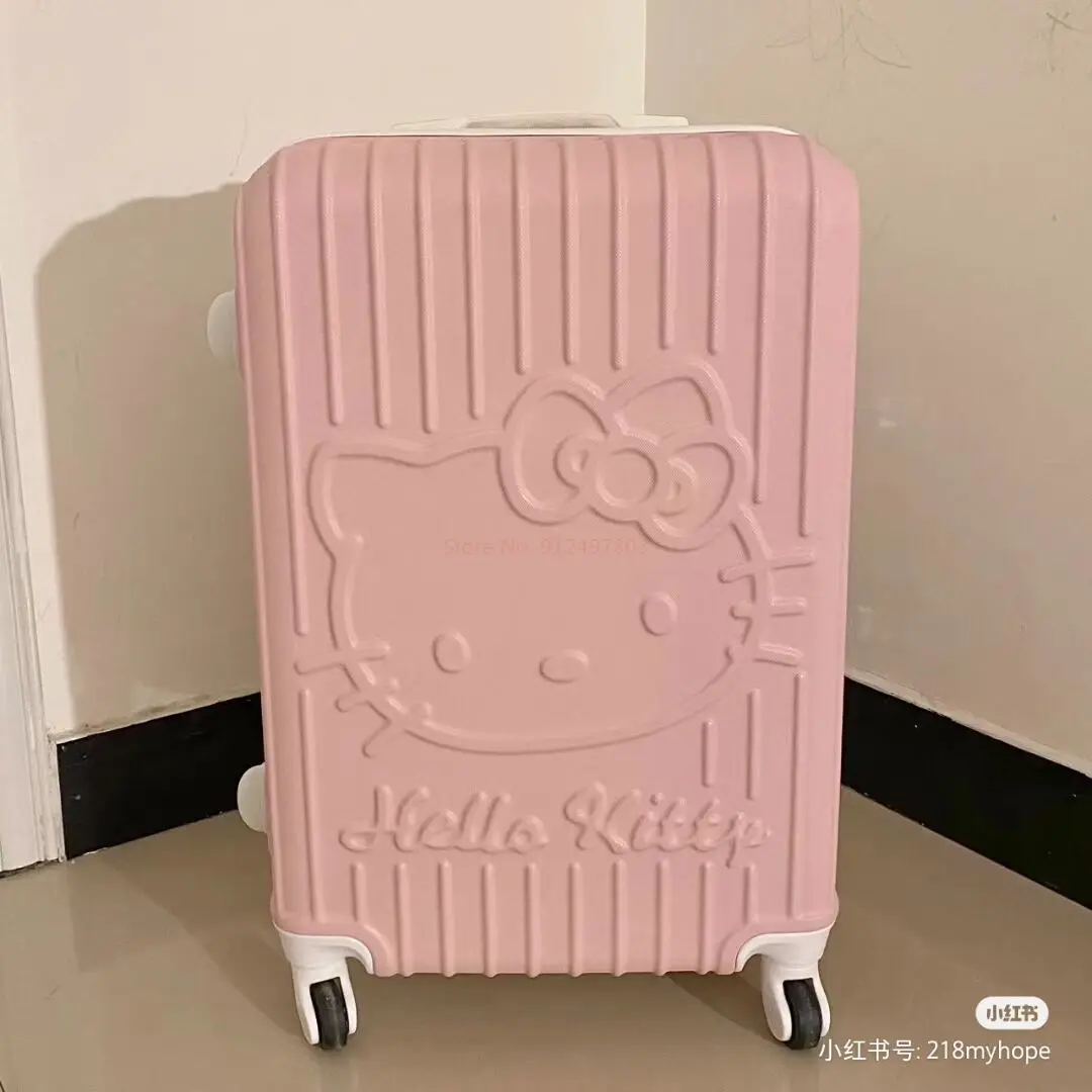 Sanrio Hello Kitty bagaglio Kawaii Anime Trolley Case ruota universale studentessa valigia da viaggio regali carini 20 pollici 24 pollici