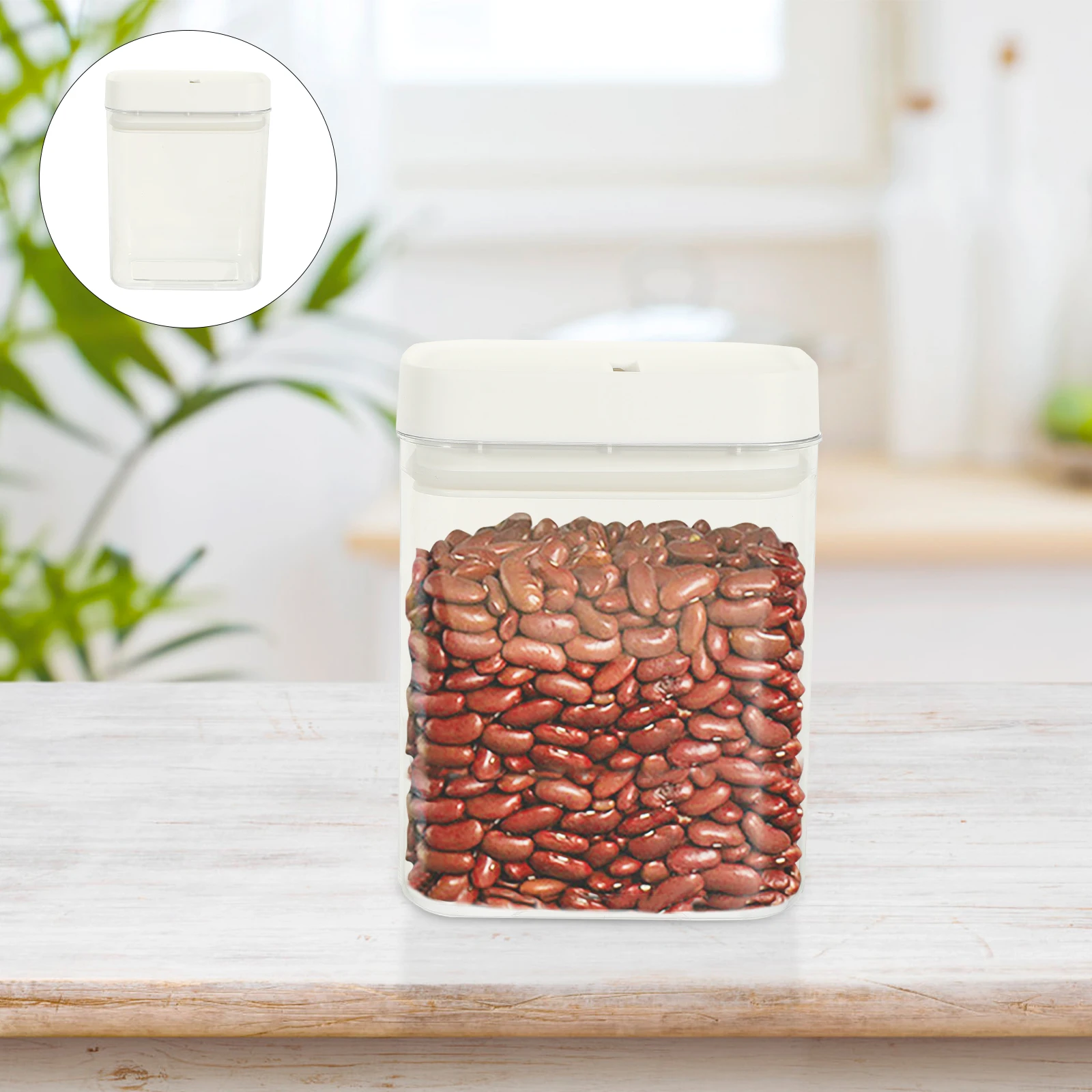 

Flour Storage Container Sealed Box Food Containers Kitchen with Lids The Pet for