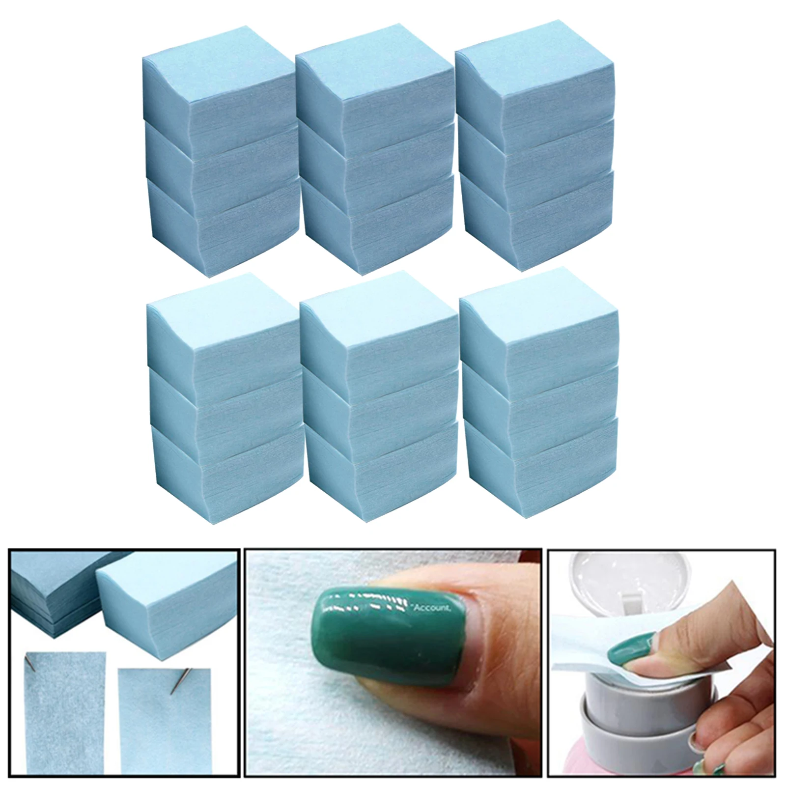 600 Stück Make-up-Gesichtspads, Nagellackentferner-Pads, Nagel-Gesichts-Augen-Make-up, Kosmetik-Pads