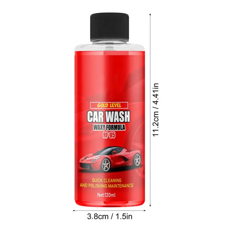 120ml High Foaming Car Wash Liquid Deep Cleaning Car Water Wax Varnish Nourishing Protection for Car Accessories Detailing Care