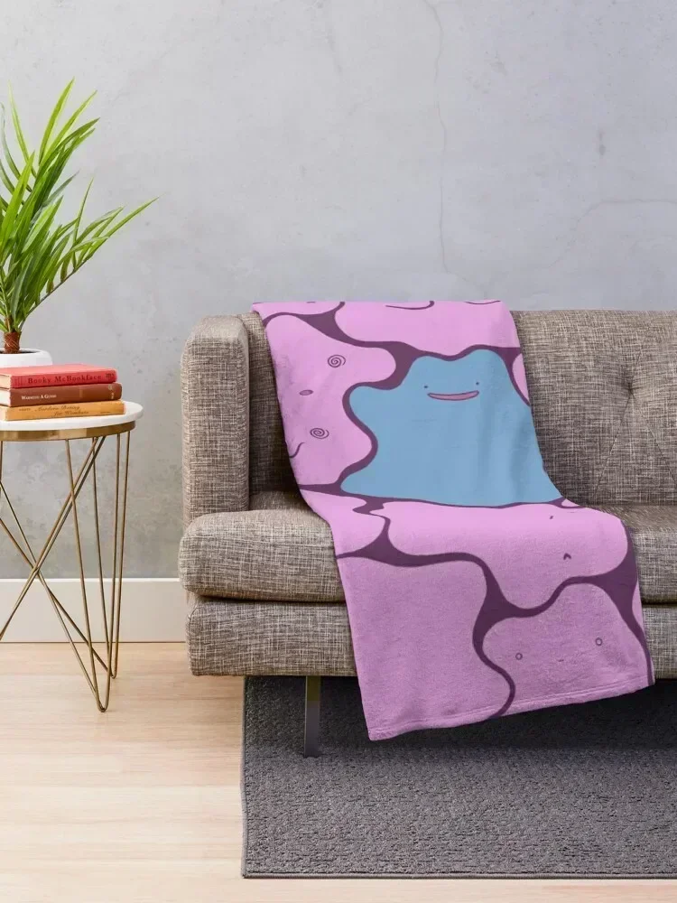 Ditto Pattern Shiny Throw Blanket Designers Nap Flannel Blankets