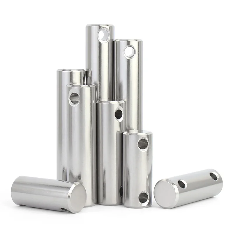 A2 Stainless Steel Cylindrical Dual Hole Dowel Pin M4 M5 M6 M8 Metal Solid Parallel Pin Shaft Locating Pins