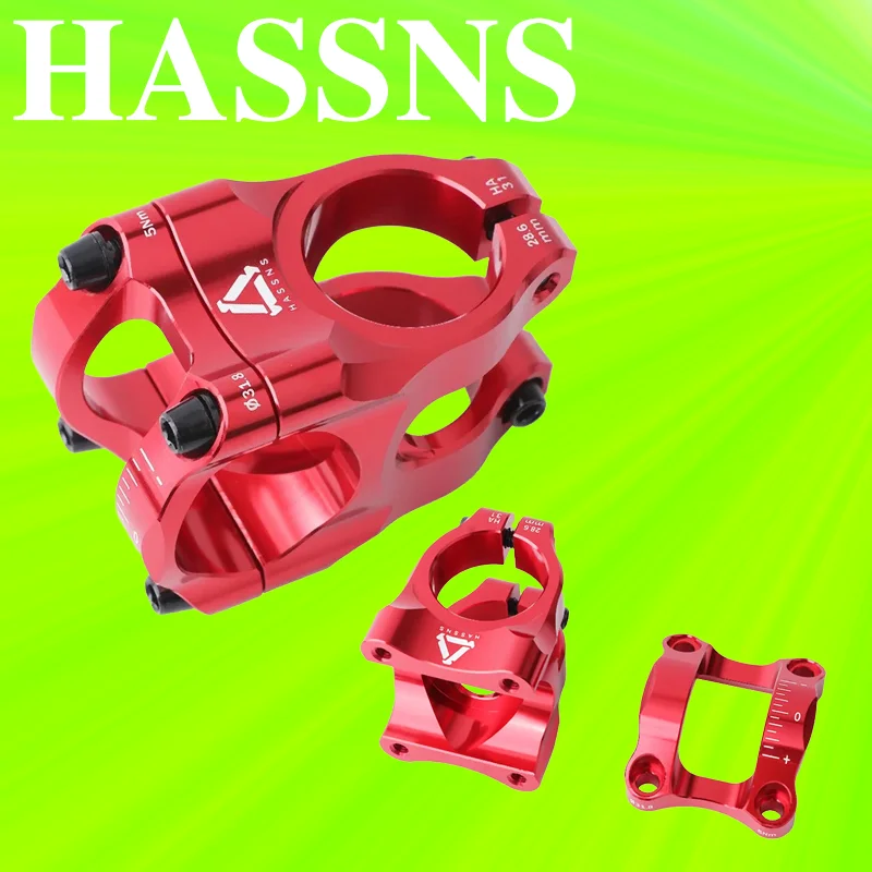 

HASSNS 28.6 31.8mm MTB Bike Stem Aluminum Alloy for Mountain Road Bicycle AM FR DH