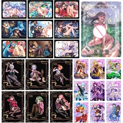 Anime Goddess Story Boa Hancock Ganyu Kamado Nezuko Yae Miko Kitagawa Marin Set of cards Children's toys Board game card