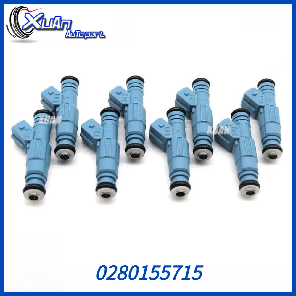 Nuevo Inyector de Combustible de Alta Calidad para Automóvil, 8 Piezas, 0280155715, para Chevrolet Camaro, Corvette, Caprice, Impala, Ford F250, F350, Excursion