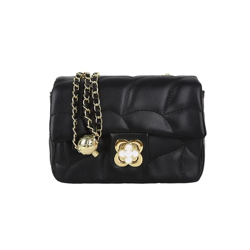 Bolsos de hombro clásicos para mujer, bolso cruzado de cuero con correa de mensajero, marca de lujo elegante Popular