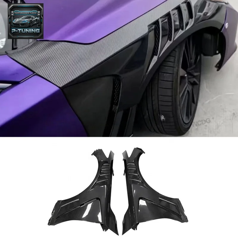 

Q50 Carbon Fiber Bumper Side Vents for Infiniti Q50 V2 Front Air Intakes Vent Fender Car Accessories