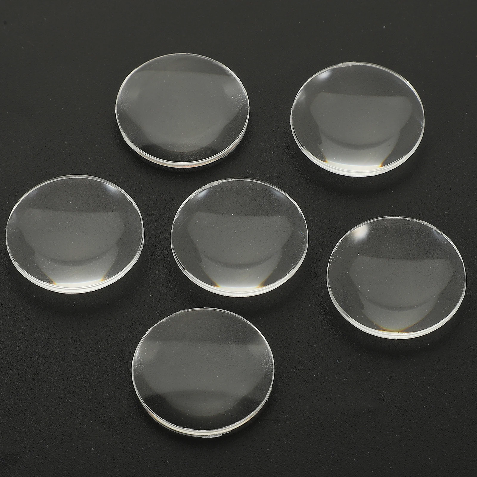 

60 Pcs Biconvex Lens 1 Inch Transparent Optical Lens Set for Science Teaching Crafts Physics Experiment Clear Acrylic