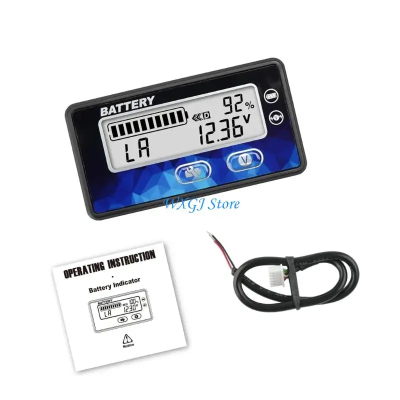 

37JE Compacted Real Time Battery Voltages Tester With Wide Temperature Ranging For Solar Power Systems Monitoring Golf Cart