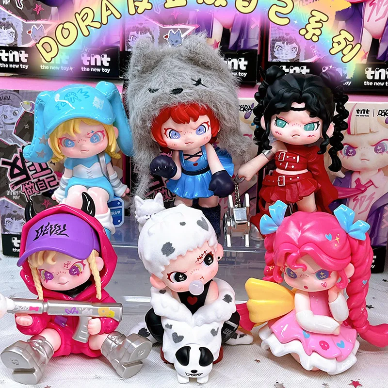 TNTSPACE  DORA Anyway be yourself series Action Figure Mystery Box  Anime Figurine Desk Model Blindbox Surprise Toys